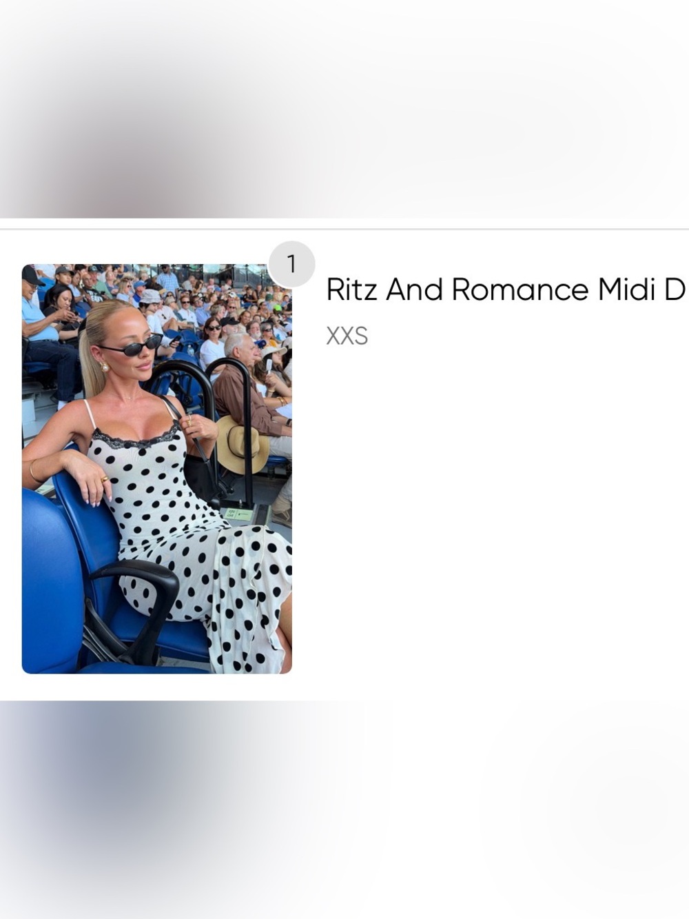 White Fox Polka Dot Ritz & Romance Dress